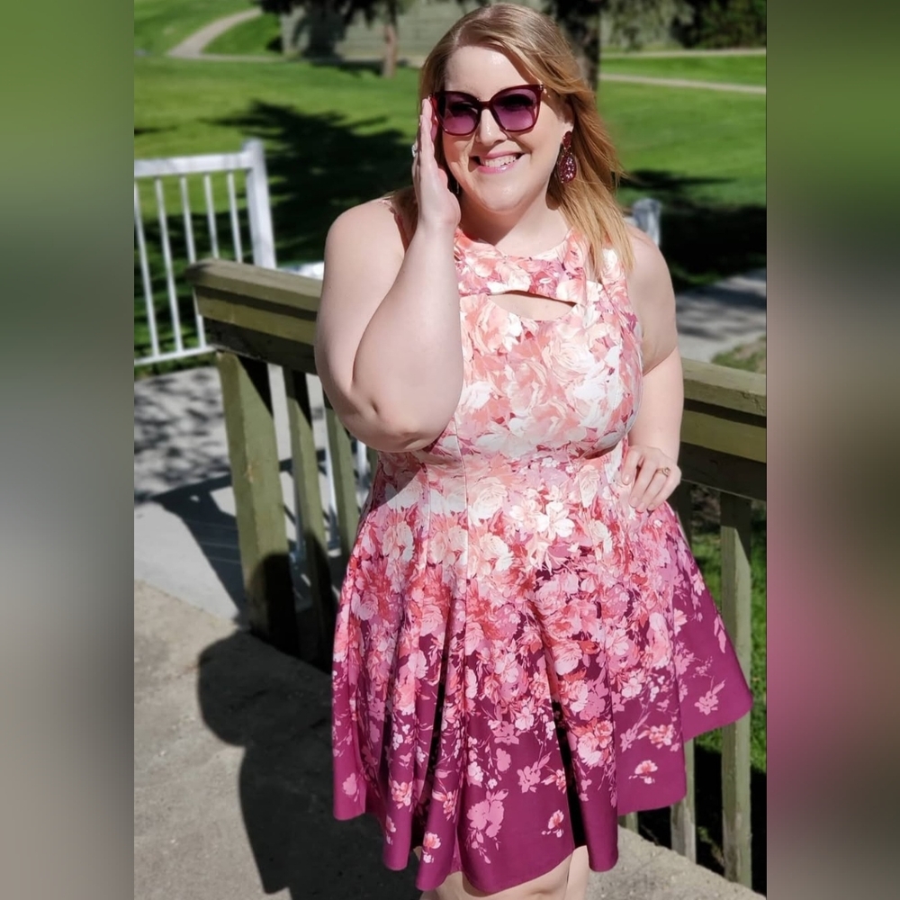Cherry Blossom Dress, Plus Size 18
